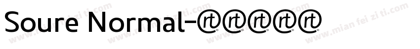 Soure Normal字体转换